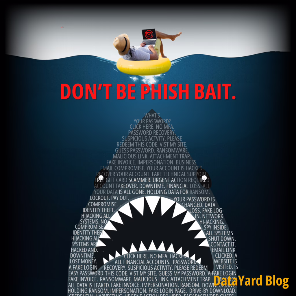 Phishing Email blog post image - don't be phish bait