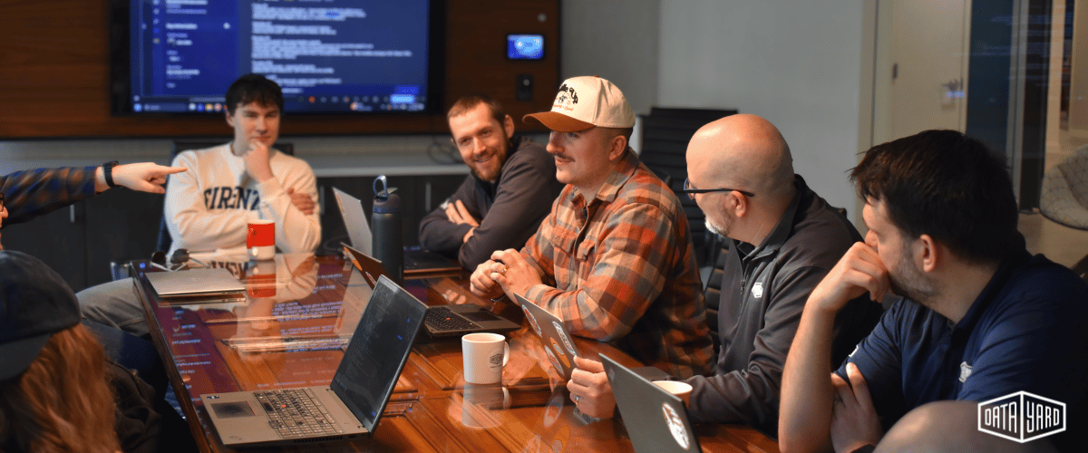 DataYard engineers monitoring managed infrastructure and security layers from the Dayton, Ohio operations team